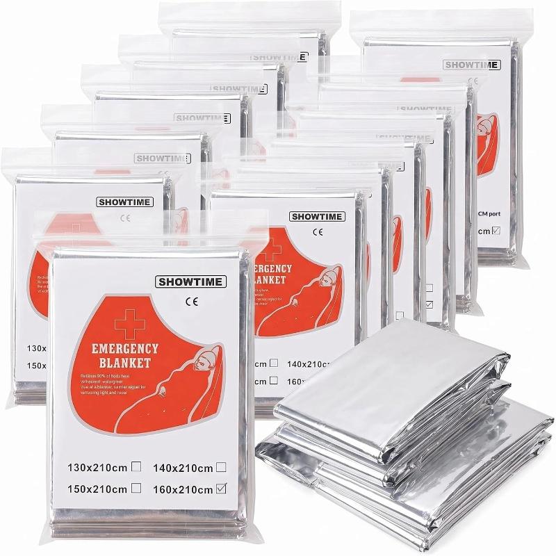 Survival Blanket Reflective - 5Pcs Waterproof Reflective Thermal Space Blanket