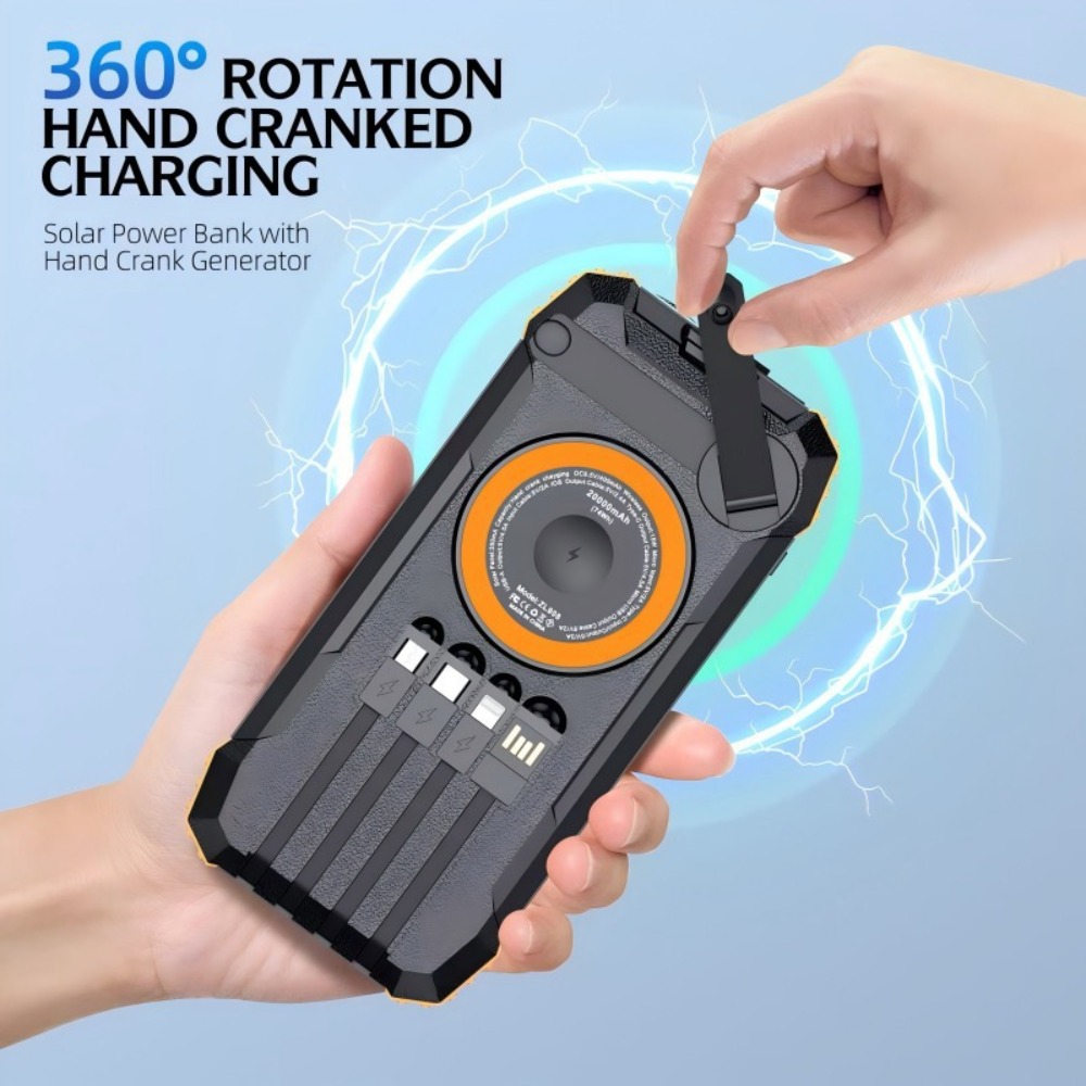 New 50000mAh Solar Power Bank  - Solar Emergency Charger ulasan dan harga