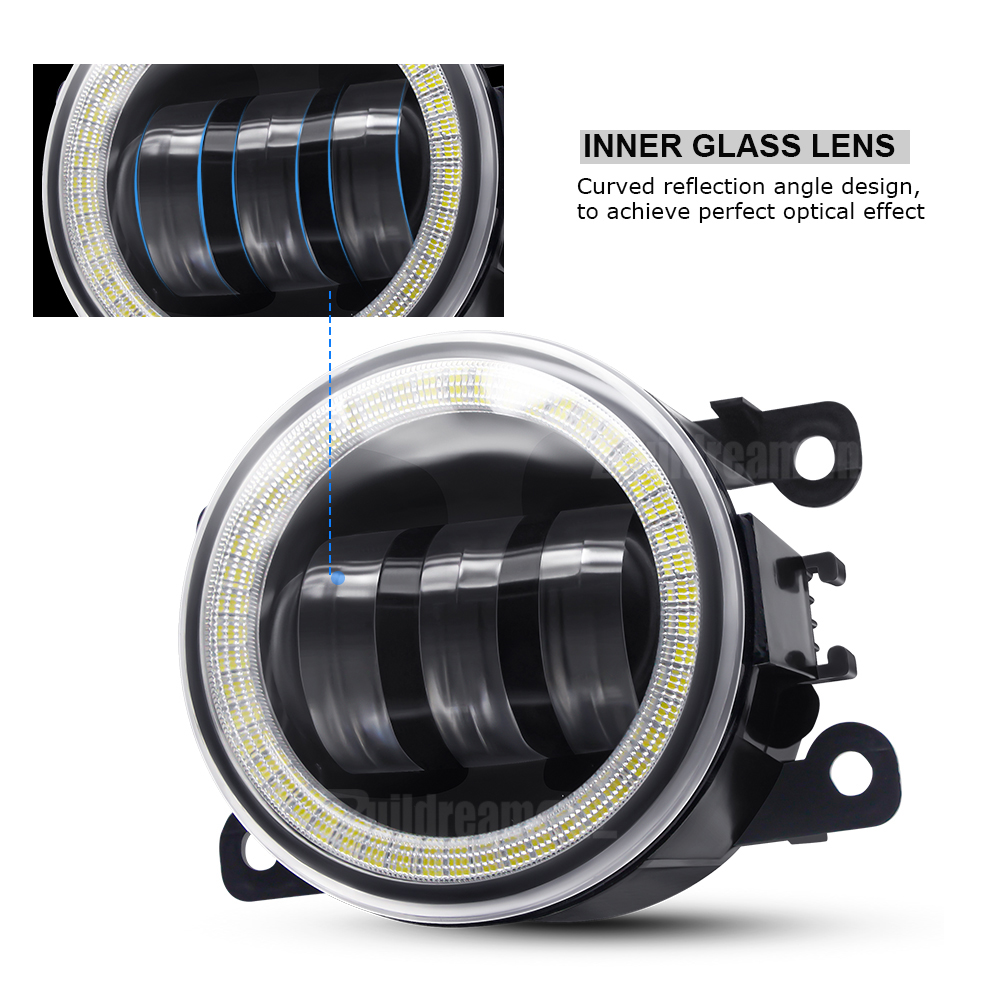 2 Pieces Angel Eye Fog Light F - Compass Lensatic ulasan dan harga